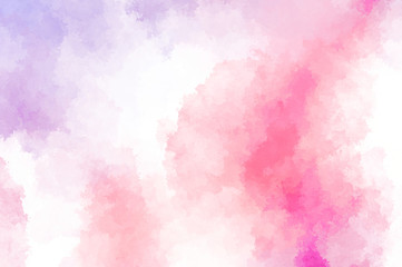 Fototapeta premium Watercolor painted background with blots and splatters. Brush stroked painting. 2D Illustration.