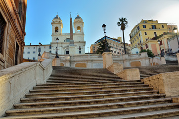 Spanish steps: low angle view