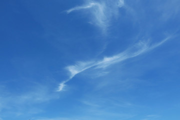 Obraz premium Blue sunny sky with clouds