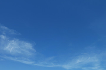 Fototapeta premium Blue sunny sky with clouds