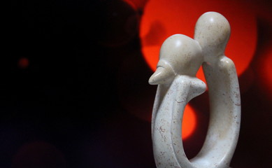 Il bacio dell'amore - statua