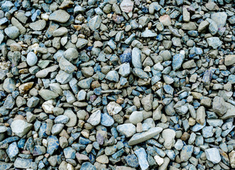 Loose grey shale stones