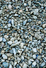 Loose grey shale stones