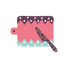 Isolated knife and table flat style icon vector design