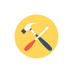 Reparing Tools Vector Filled Outline Icon Illustration