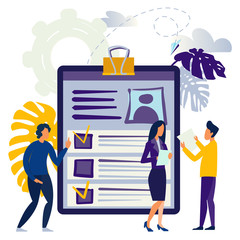 people select a resume for a job