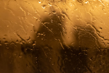 Drops of rain on glass against the background of the night city7