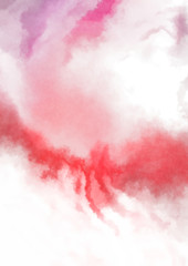 Fototapeta premium Abstract colorful watercolor on white background. Digital art painting.