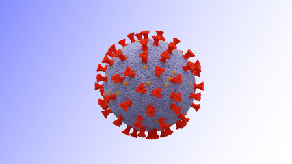 Corona virus 3D background 