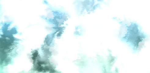 Abstract colorful watercolor on white background. Digital art painting.