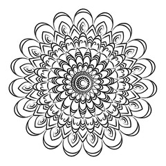 Ornamental round mandala. Vector for business cards, greeting cards, wedding invitations, gift certificate, background pattern, fashion design. Pattern in the form of a mandala for henna, mehendi.