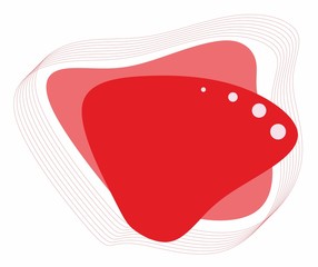 love vector illustration. Abstract representation of love