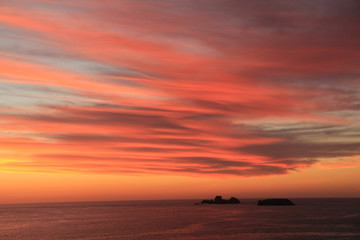 Fototapeta premium sunset over the sea