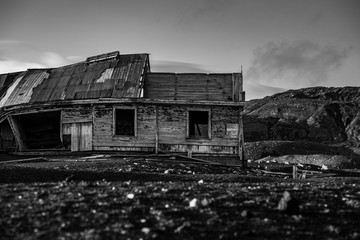 Alte verlassene Walfangstation auf den South Shetland Islands Deception Island britische Station 