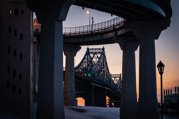 bridge at night