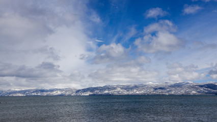 Dramatic Sky Over Lake Tahoe and the Eastern Sierra Nevada