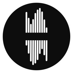 sound wave music logo
