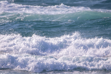 energetic & beautiful waves of sea