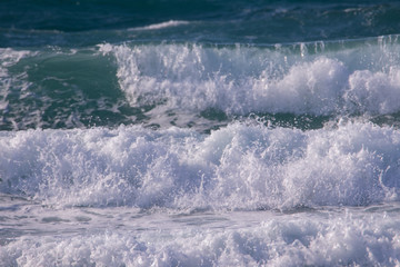 energetic & beautiful waves of sea