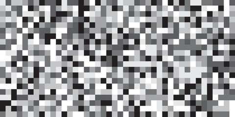 Black white square pattern abstract background for presentation.