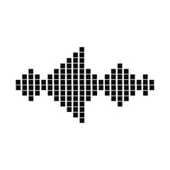 Fototapeta na wymiar sound wave music logo