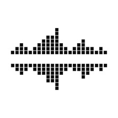 Fototapeta na wymiar sound wave music logo
