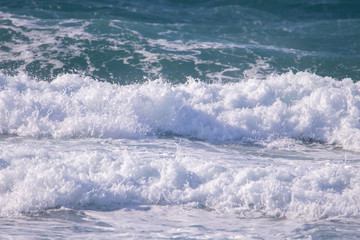 energetic & beautiful waves of sea