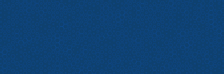Minimalist Modern Hexagonal dark blue navy background
