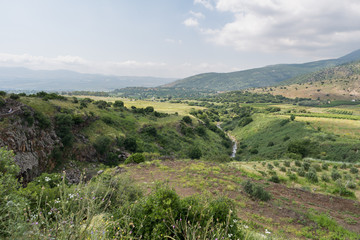 Fototapeta na wymiar Saar Falls in Northern Israel