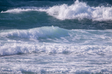 energetic & beautiful waves of sea