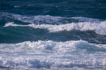 energetic & beautiful waves of sea