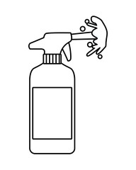 splash bottle product cleaner icon