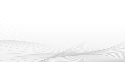 White abstract presentation background with curved line