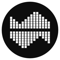 Fototapeta premium sound wave music logo