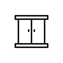 Vector illustration, wardrobe icon design