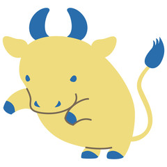 星座　キャラクター　おうし座　マーク　シンプル　おしゃれ