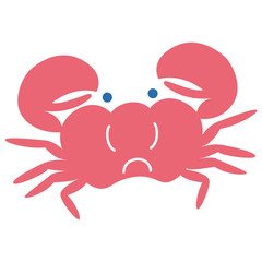 星座　キャラクター　かに座　マーク　シンプル　おしゃれ