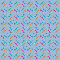 Beautiful of Colorful Pattern with Circle, Reapeat, Abstract, Illustrator Pattern Wallpaper. Image for Printing on Paper, Wallpaper or Background, Covers, Fabrics
