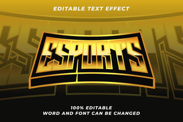 Esport text style effect Premium Vector © Ferdi Vector