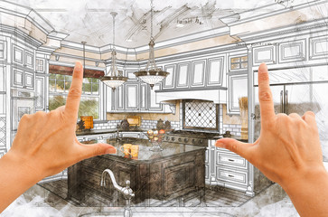 Hands Framing Custom Kitchen Design Drawing Details