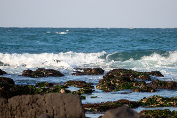 water and rocks in the sea