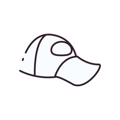 Isolated male hat line style icon vector design