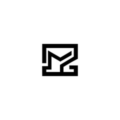 MG GM Letter Logo Design Vector Template