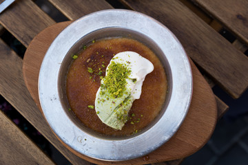 Kanafeh in Jaffa restaraunt