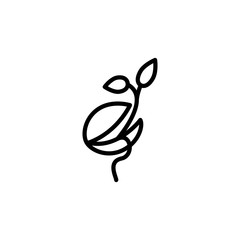 Vector illustration, seed icon design