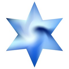 Abstract background in the form of hexagram.