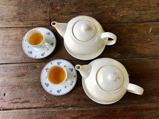 cup of tea and teapot