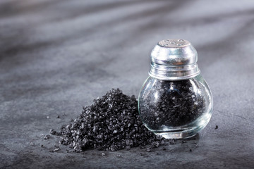 Hawaii black origin salt - Text space