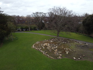 top view in the park