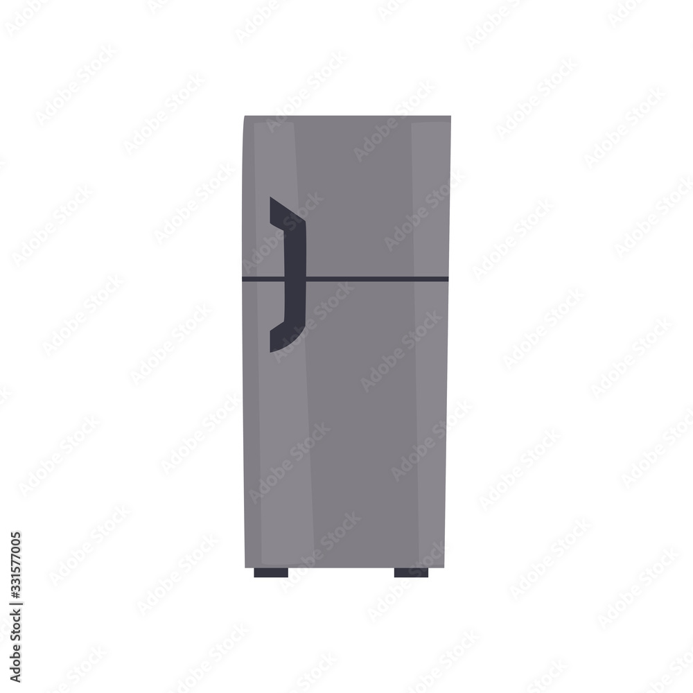 Poster isolated fridge machine flat style icon vector design